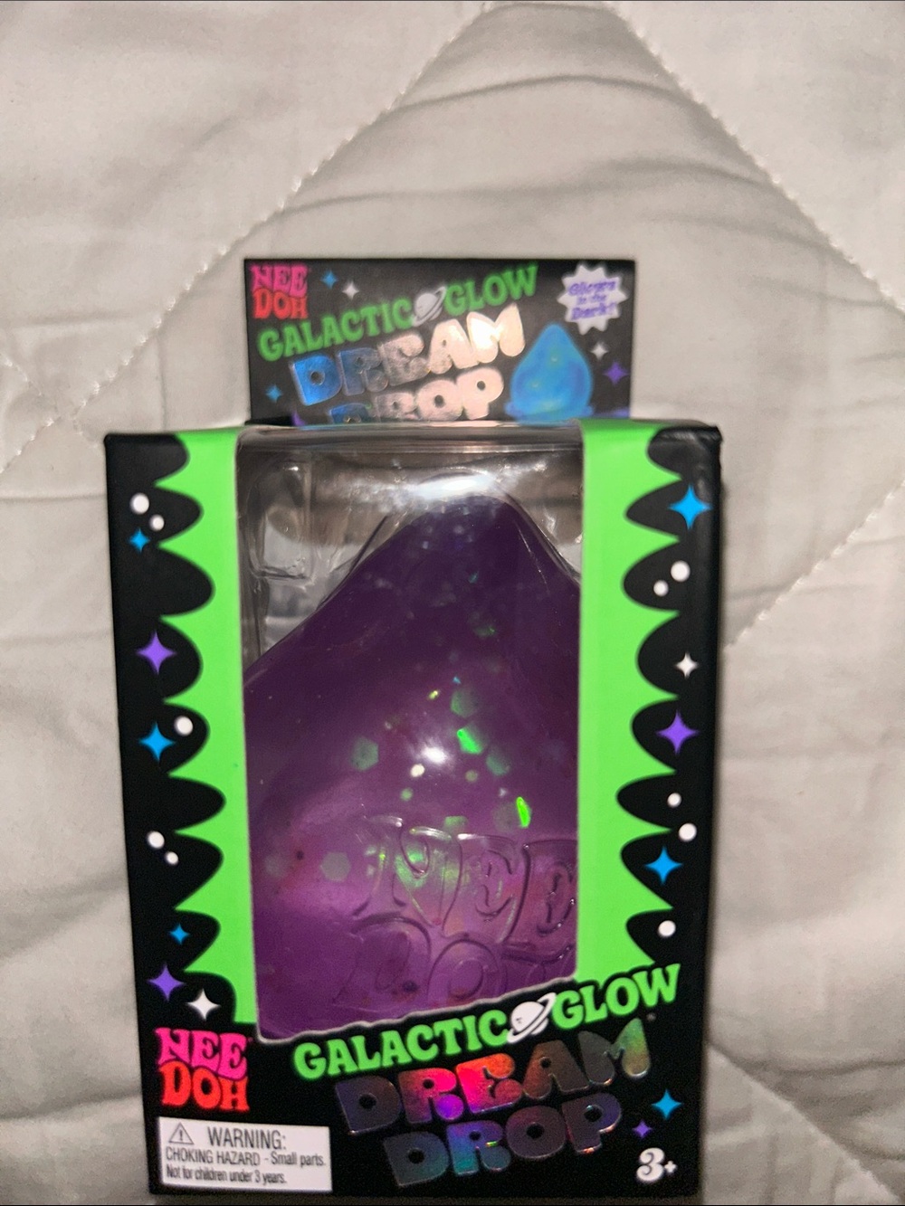 Galactic Glow Dream Drop Stress Toy - Purple